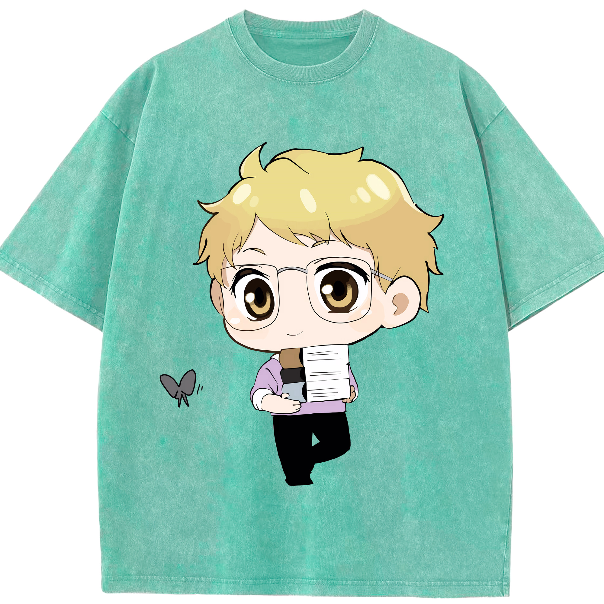 （画像用） ハイキュー!! Haikyu!! 綿100% ヴィンテージ風 半袖Tシャツ（フロントプリント）